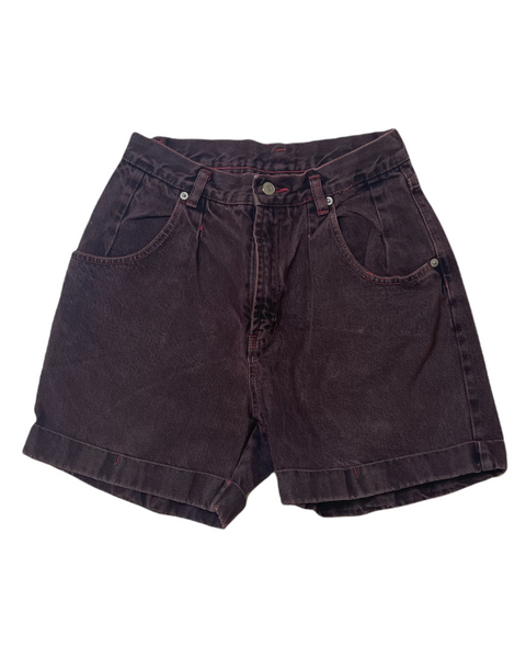 Jordache Burgundy Vintage Denim Shorts