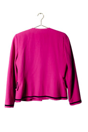 Black Detailed Pink Vintage Blazer