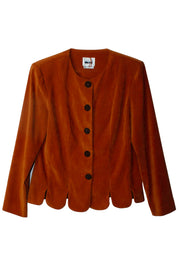 Vintage Copper Scalloped Blazer