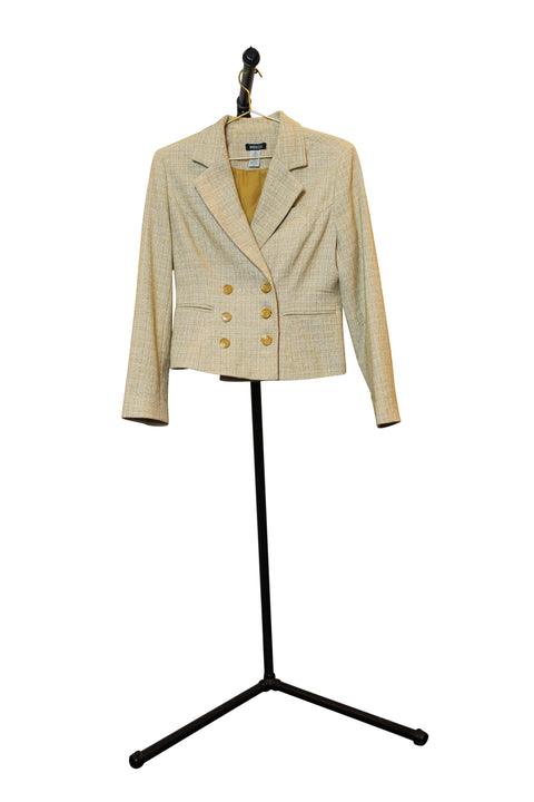 Mustard and Cream Blazer - Front