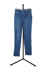 Calvin Klein Vintage Dark High Waisted Denim Jeans - Front