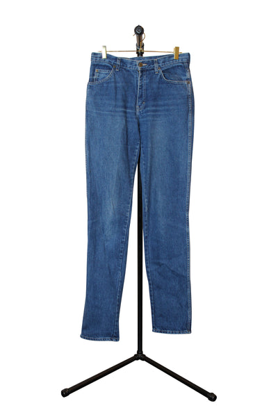 Calvin Klein Vintage Dark High Waisted Denim Jeans - Front