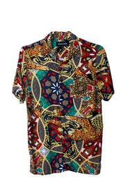 Jaguar Pattern Button Up