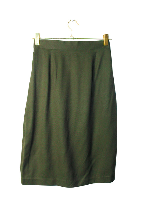 Vintage Olive Skirt Suit