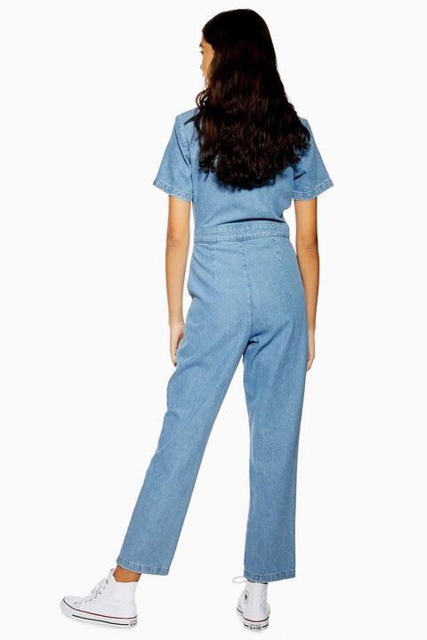 Topshop Denim Jumpsuit