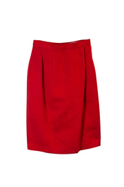 ReStyled Vintage Cropped Short Sleeve Red Blazer Skirt Suit