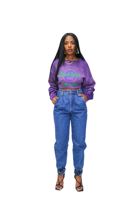 ReStyled Hard Rock Cafe Cropped Crewneck