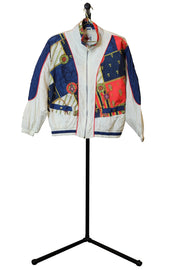 White Anchor Vintage Windbreaker - Front