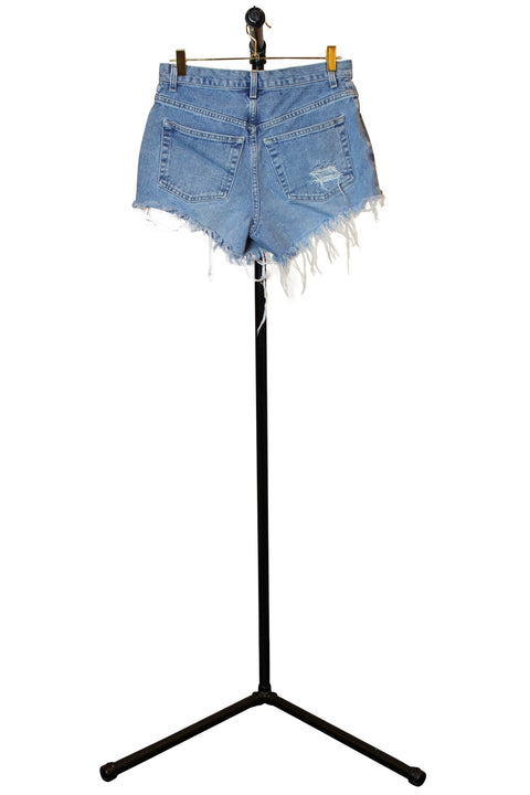 New York Jeans Distressed Denim Shorts - Back