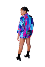 Three-Quarter Sleeve Short Kimono Jacket