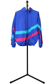 Ice Blue Retro Windbreaker - Photo 1