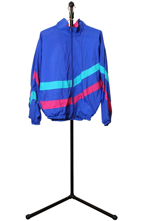 Ice Blue Retro Windbreaker - Photo 1