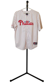 Men's Philadelphia Phillies Majestic White/Scarlet Home Official Cool Base Team Jersey - Front