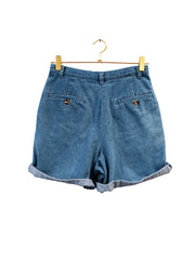 High-Waisted Denim Short