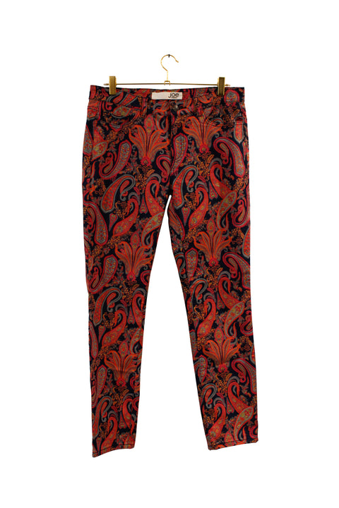 Pink Paisley Denim Pant