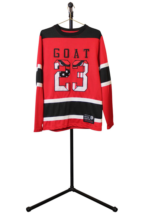 Reworked Goat Michael Jordan Chicago Bulls 23 Jersey - Front