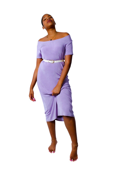 Lavender in Matilda Maxi Vintage Dress