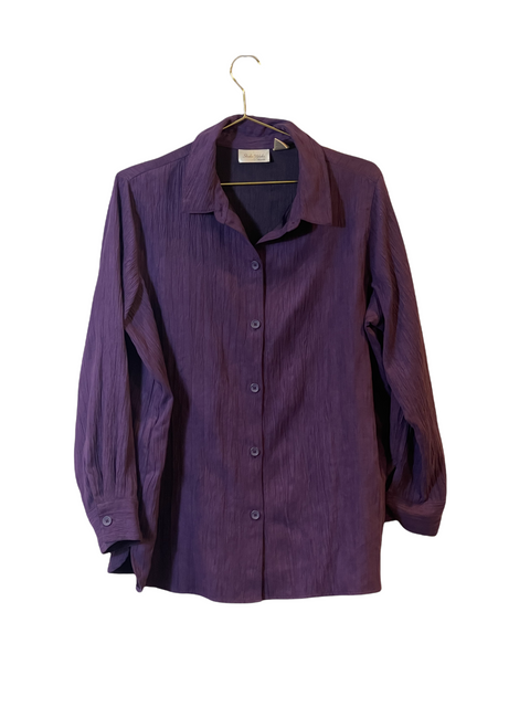 Purple Shacket-Like Button Up