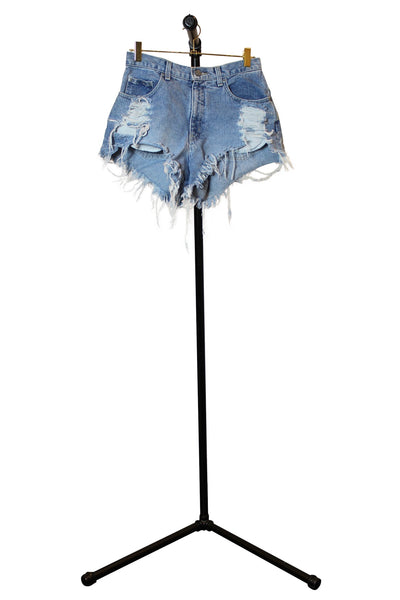 New York Jeans Distressed Denim Shorts - Front