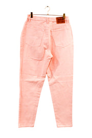 Salmon High-Waisted Limited Jeans - Size 12/14